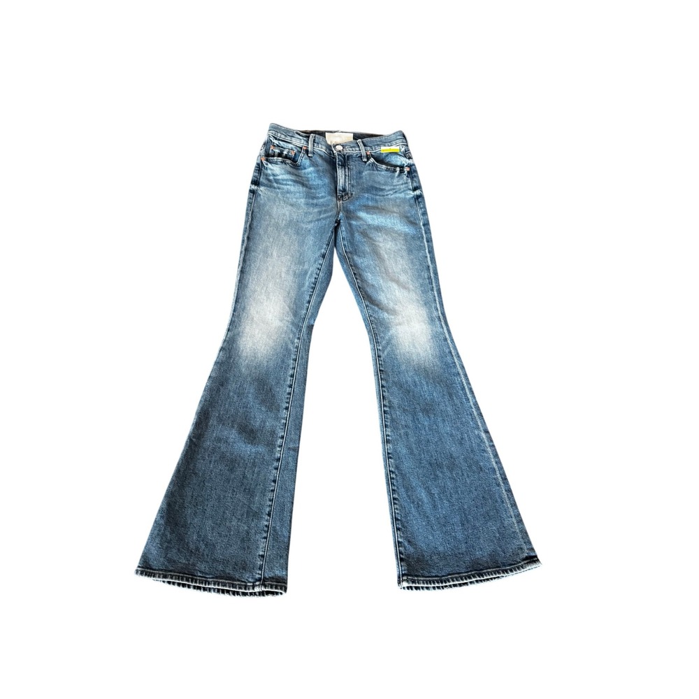 Mother Denim Blue Flare Jeans Embroidered Evil Eye Stars High Rise 27